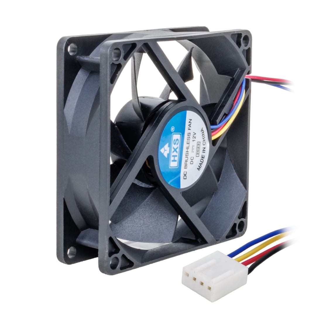 5`Li Powermaster 80X80X25 Mm 8X8 12 Volt 4 Kablolu Soketli Fan 5`Li Powermaster 80X80X25 Mm 8X8 12 Volt 4 Kablolu Soketli Fan