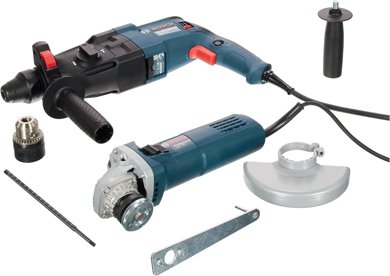 Bosch Gbh 240 Kırıcı Delici+Gws 750 Avuç Taşlama İkili Set Bosch Gbh 240 Kırıcı Delici+Gws 750 Avuç Taşlama İkili Set