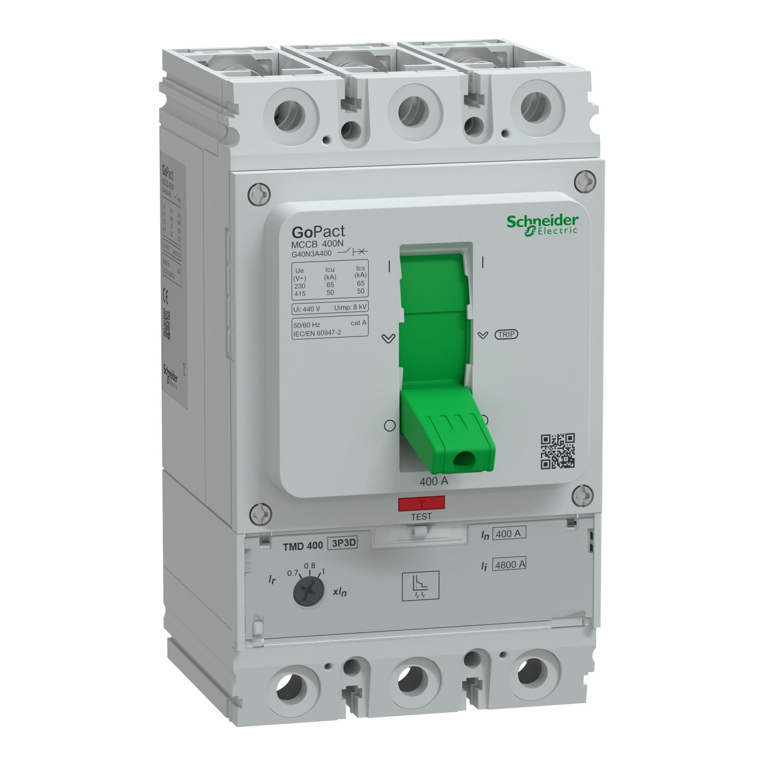 Schneider Gopact Mccb 400N 3P3D 400A Ayar Sahalı 50Ka Schneider Gopact Mccb 400N 3P3D 400A Ayar Sahalı 50Ka