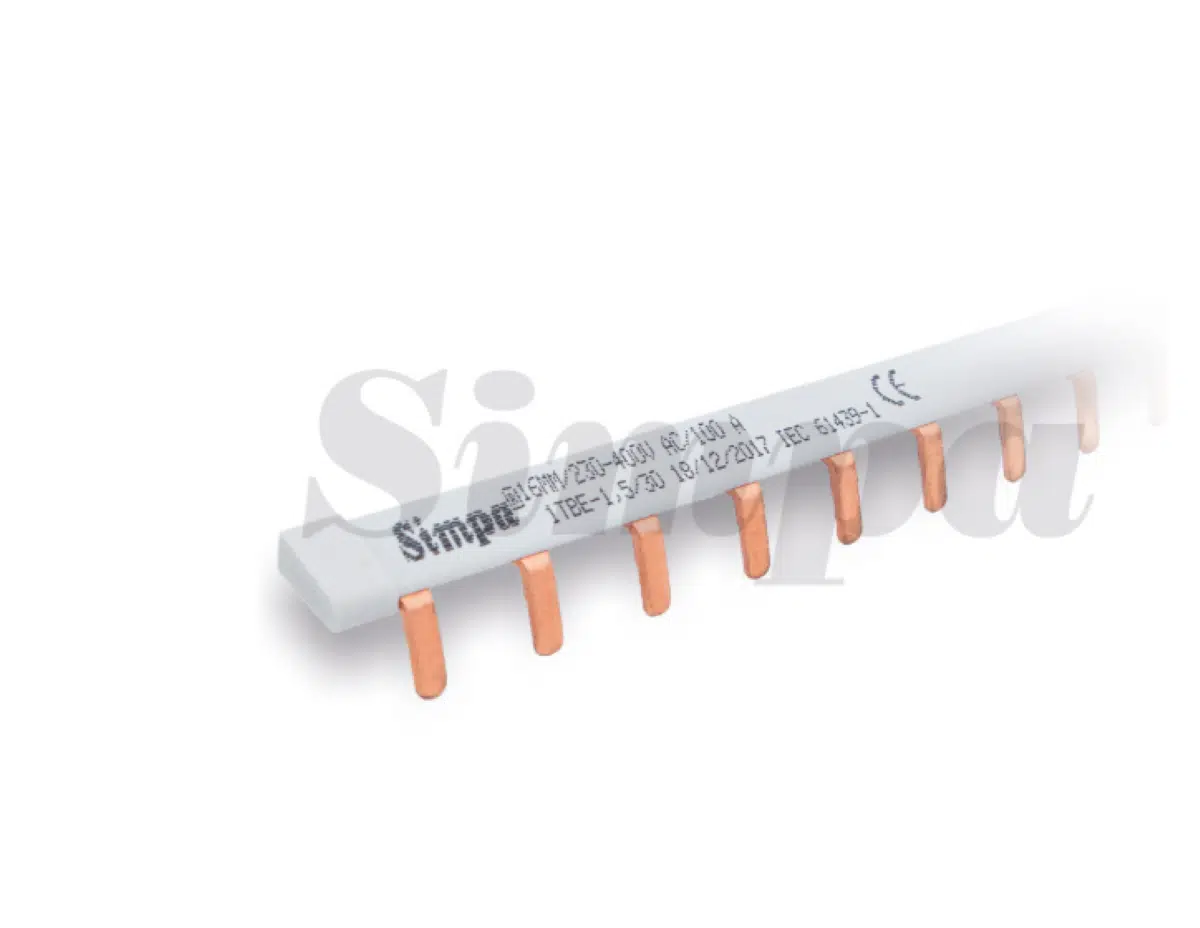 Simpa 1TBE-MT/1,0 Müşterek Bara 1mm Erkek 1 Faz - 56 Otomat için - 80A - 30 Adet 