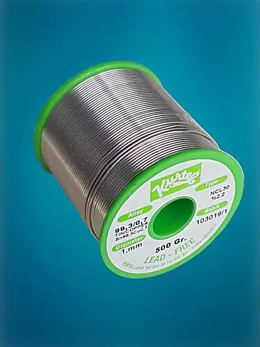  Sn99.3/Cu0.7 Kurşunsuz Leadfree Lehim Teli 