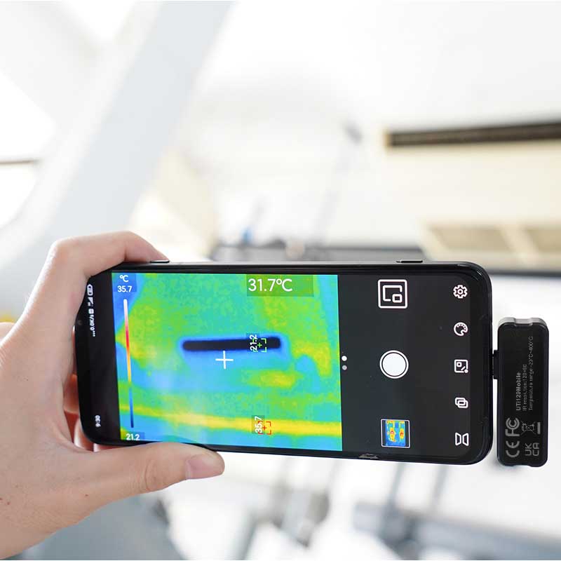 Uti120Mobile Cep Telefonu İçin Termal Kamera - Termal Görüntüleyici - Type-C Bağlantı Uti120Mobile Cep Telefonu İçin Termal Kamera - Termal Görüntüleyici - Type-C Bağlantı